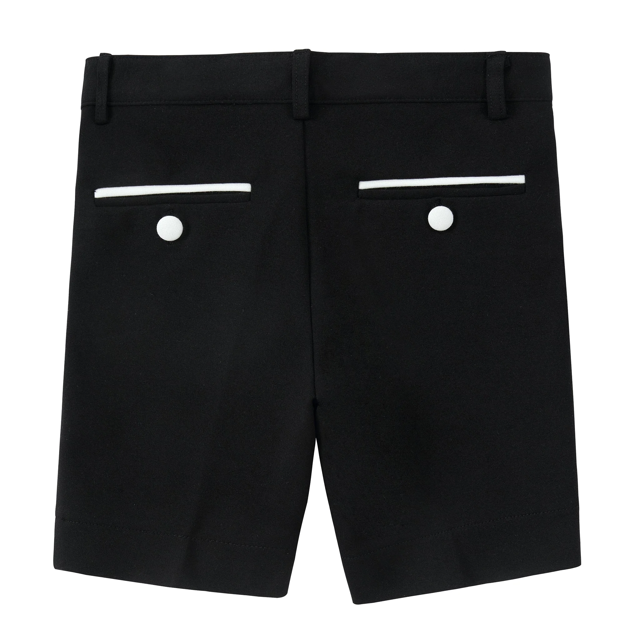 Black/ White Trim Shorts- Matches Blazer - Image 3