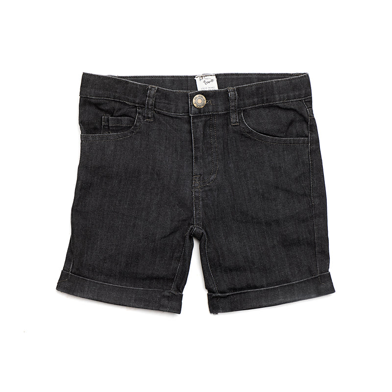 Black Denim Shorts
