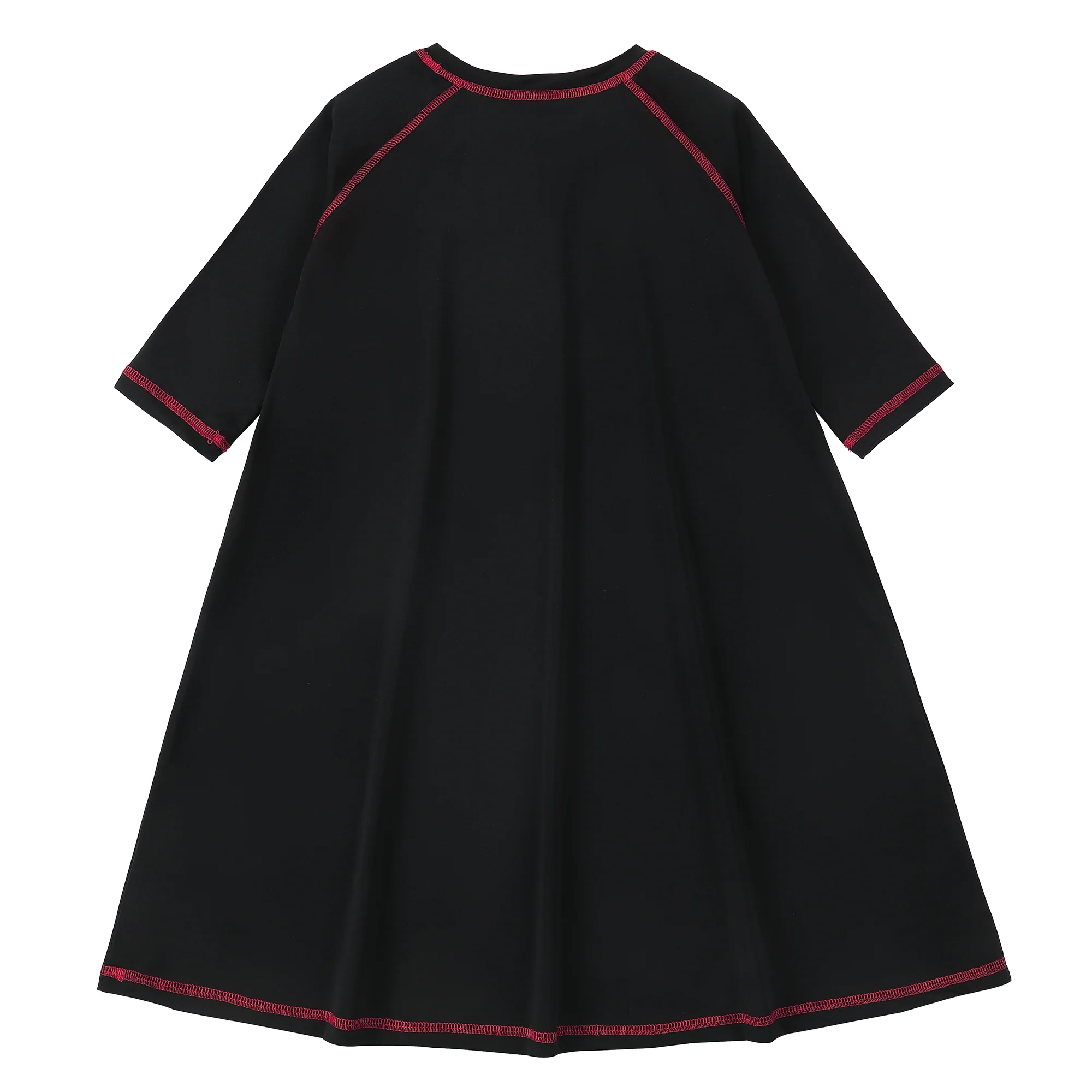 Girls Black Swim Dress - Image 2