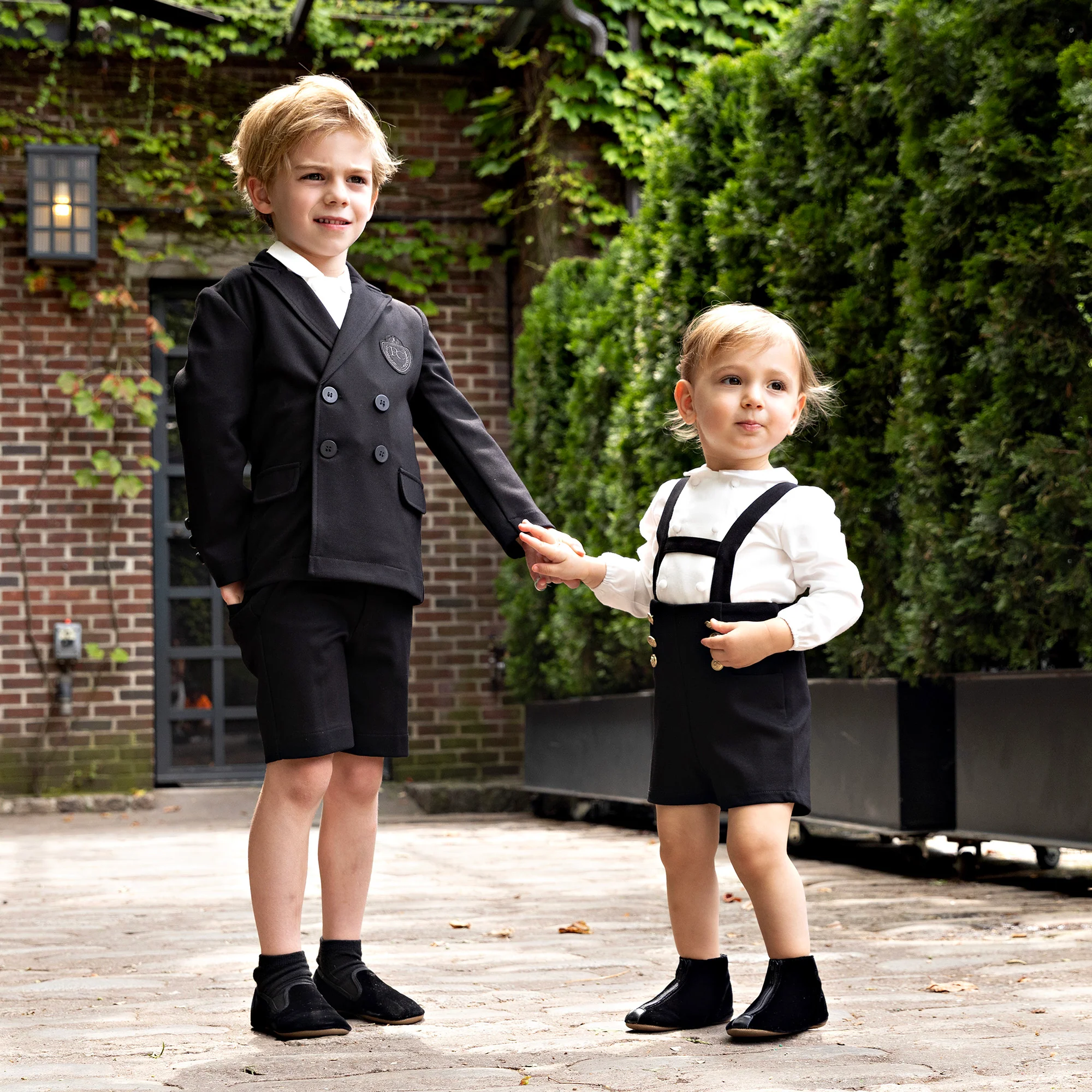 Black Pique Shorts - Image 2