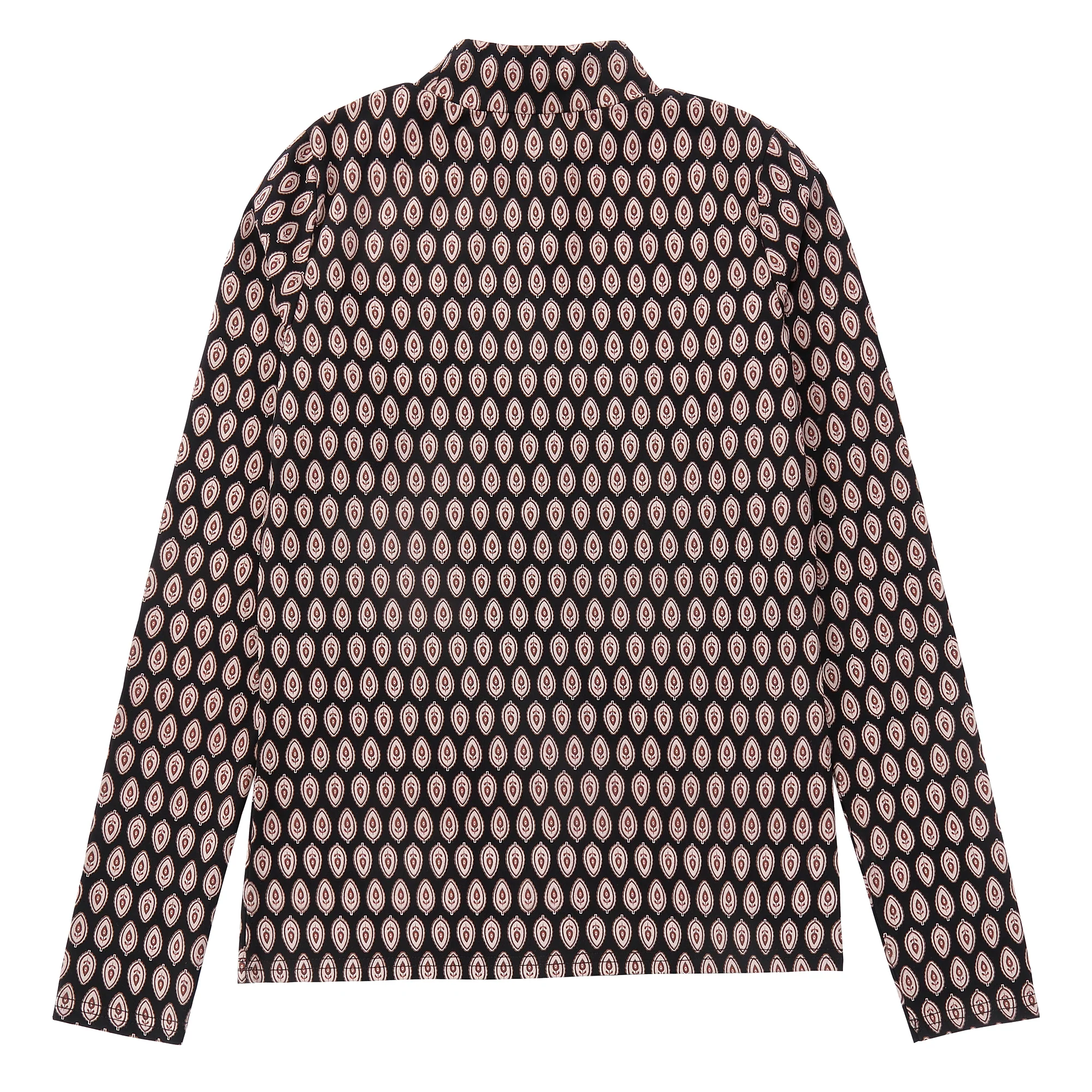 Black Printed Mockneck - Image 3