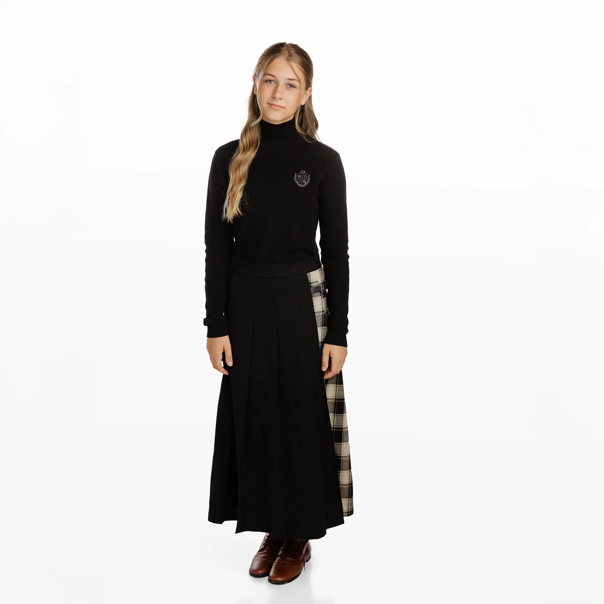 Black Ribbed Turtleneck - Image 3