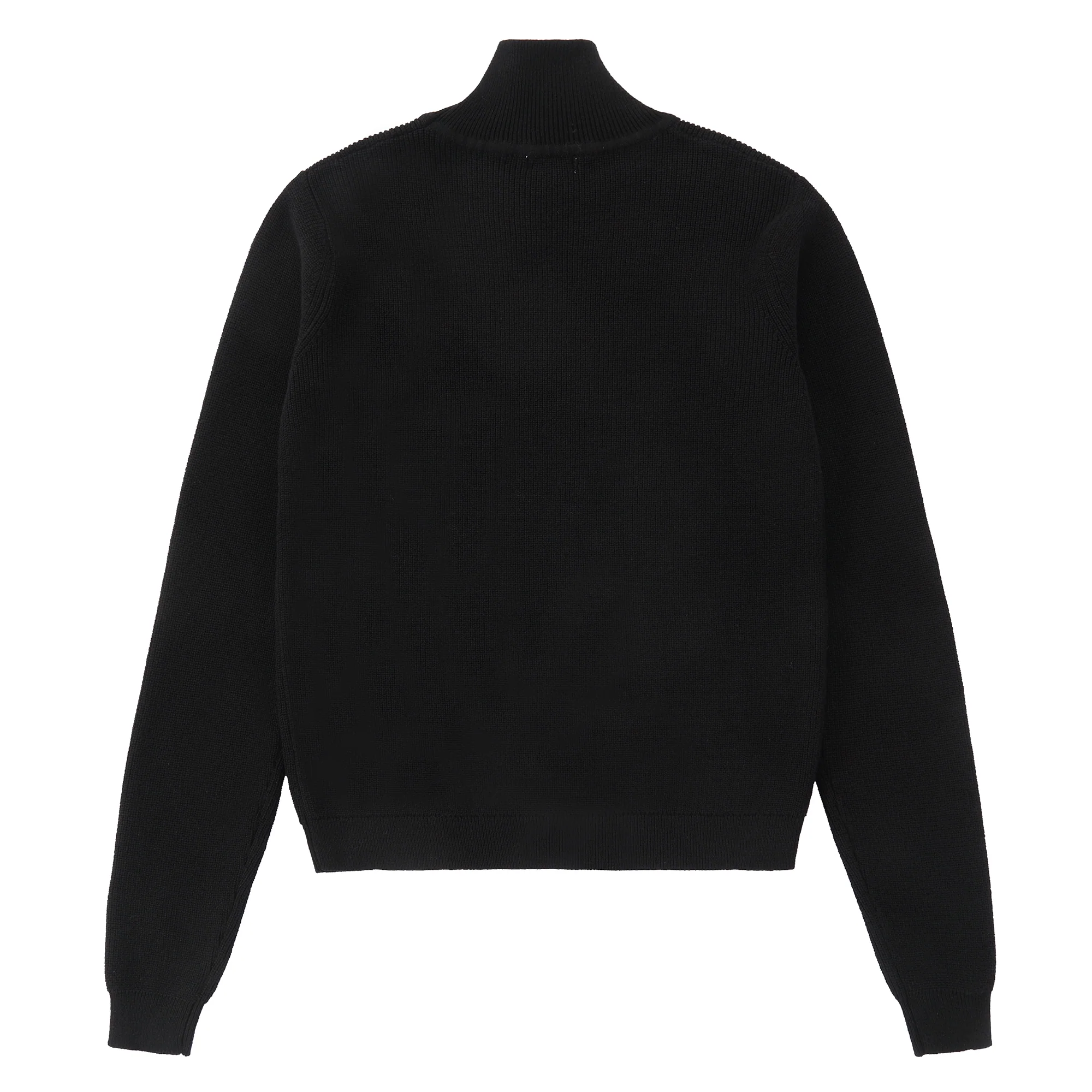 Black Ribbed Turtleneck - Image 4