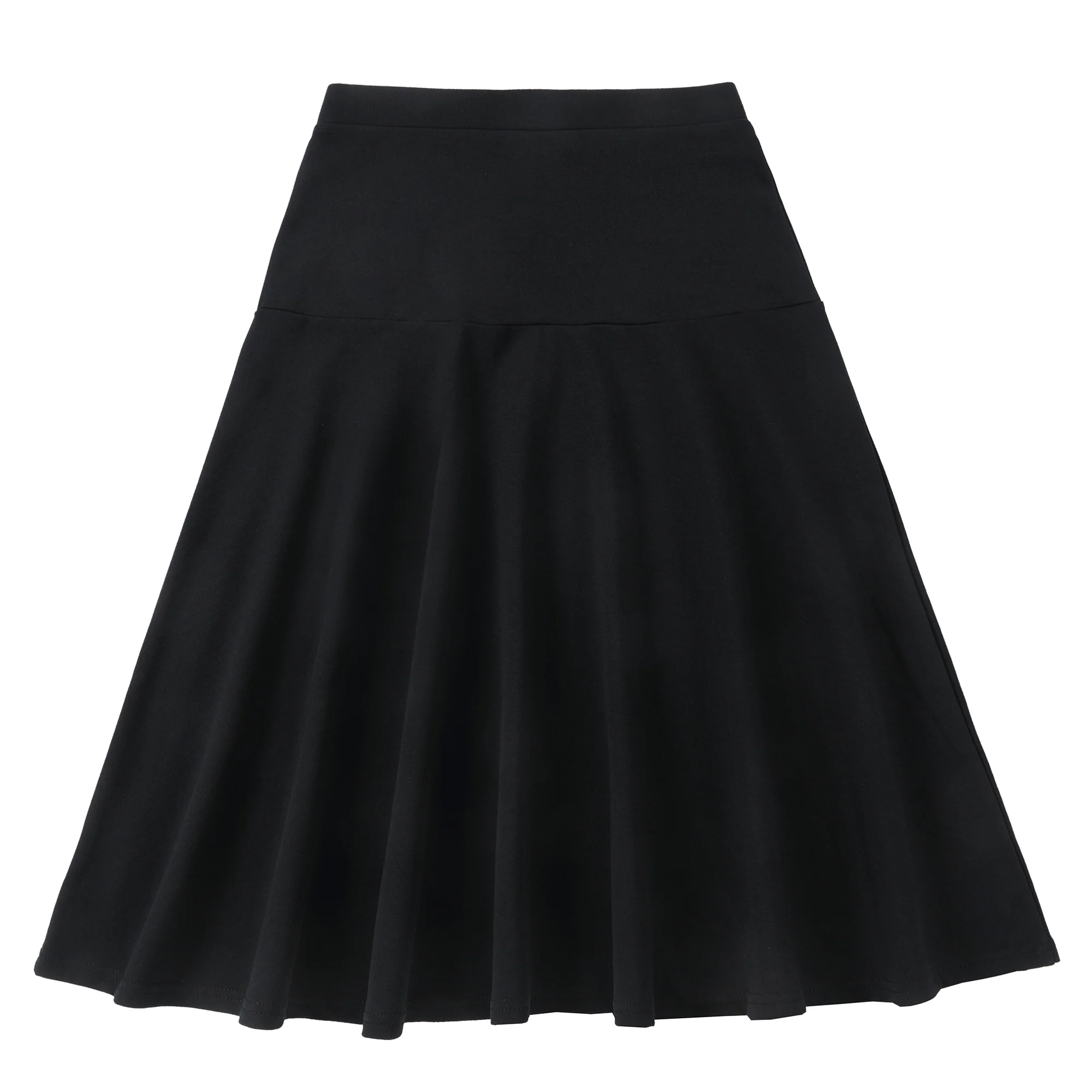 Black Jersey Yoke Skirt - Image 4