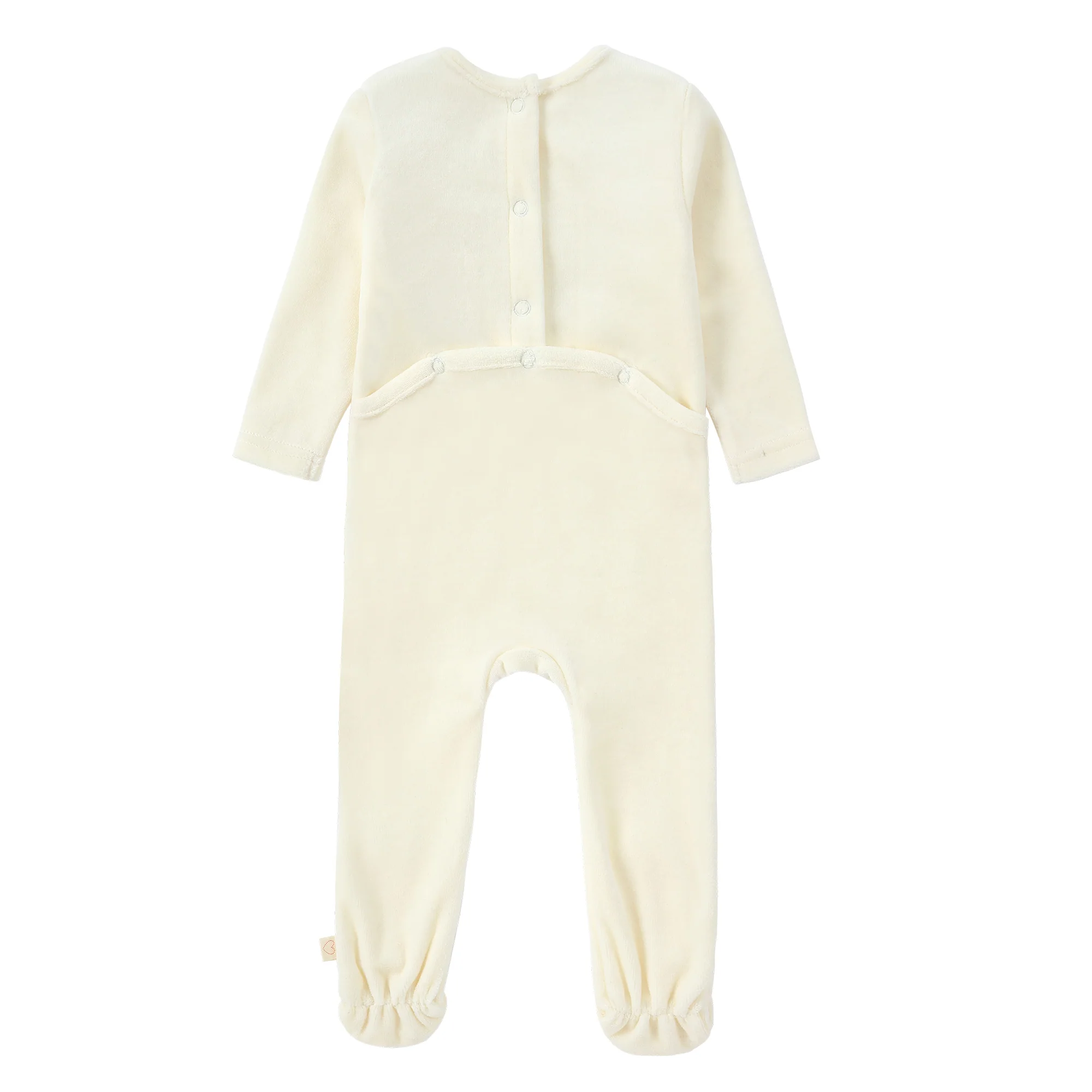 Leaf Print Bib Footie - Image 5