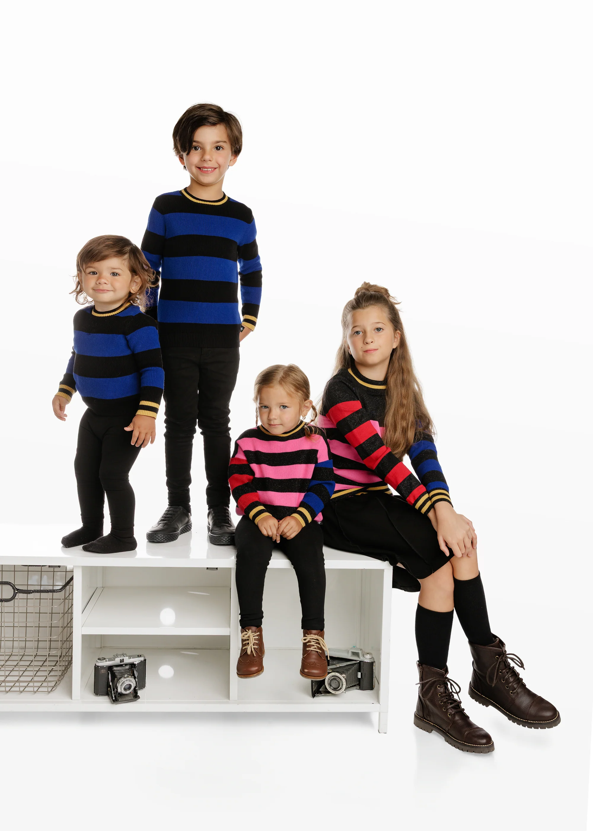 Bright Block Blue Sweater - Image 2
