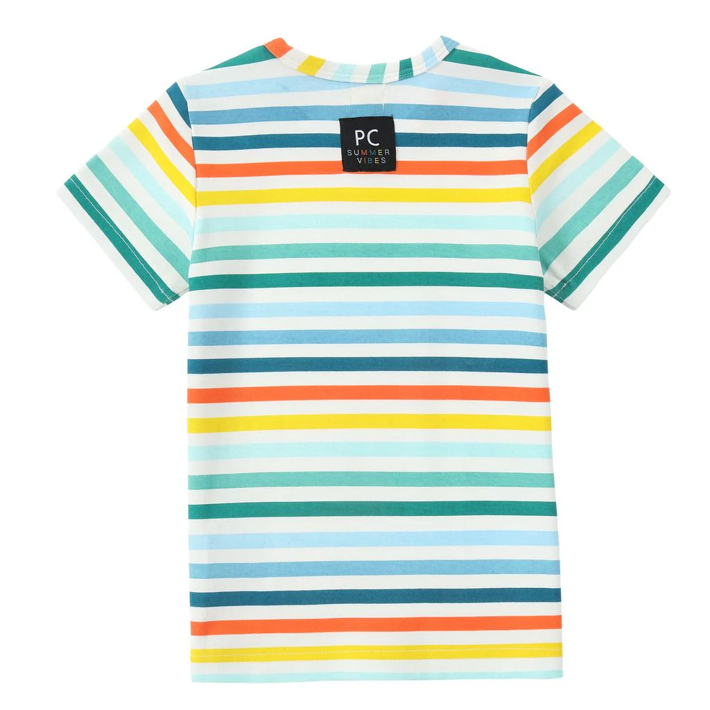 Boys Bright Stripes T-Shirt - Image 4