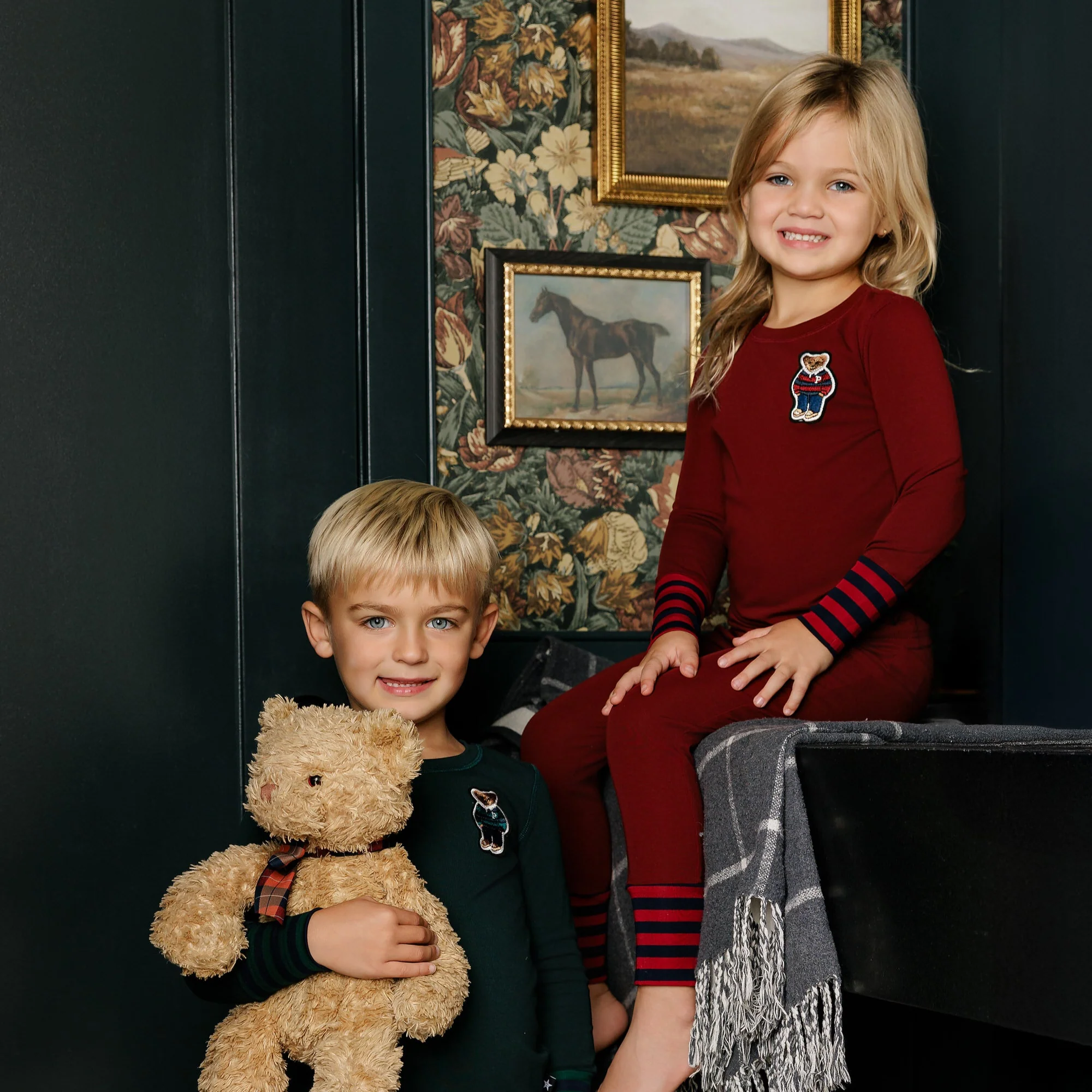 Burgundy Bear Pajama - Image 3