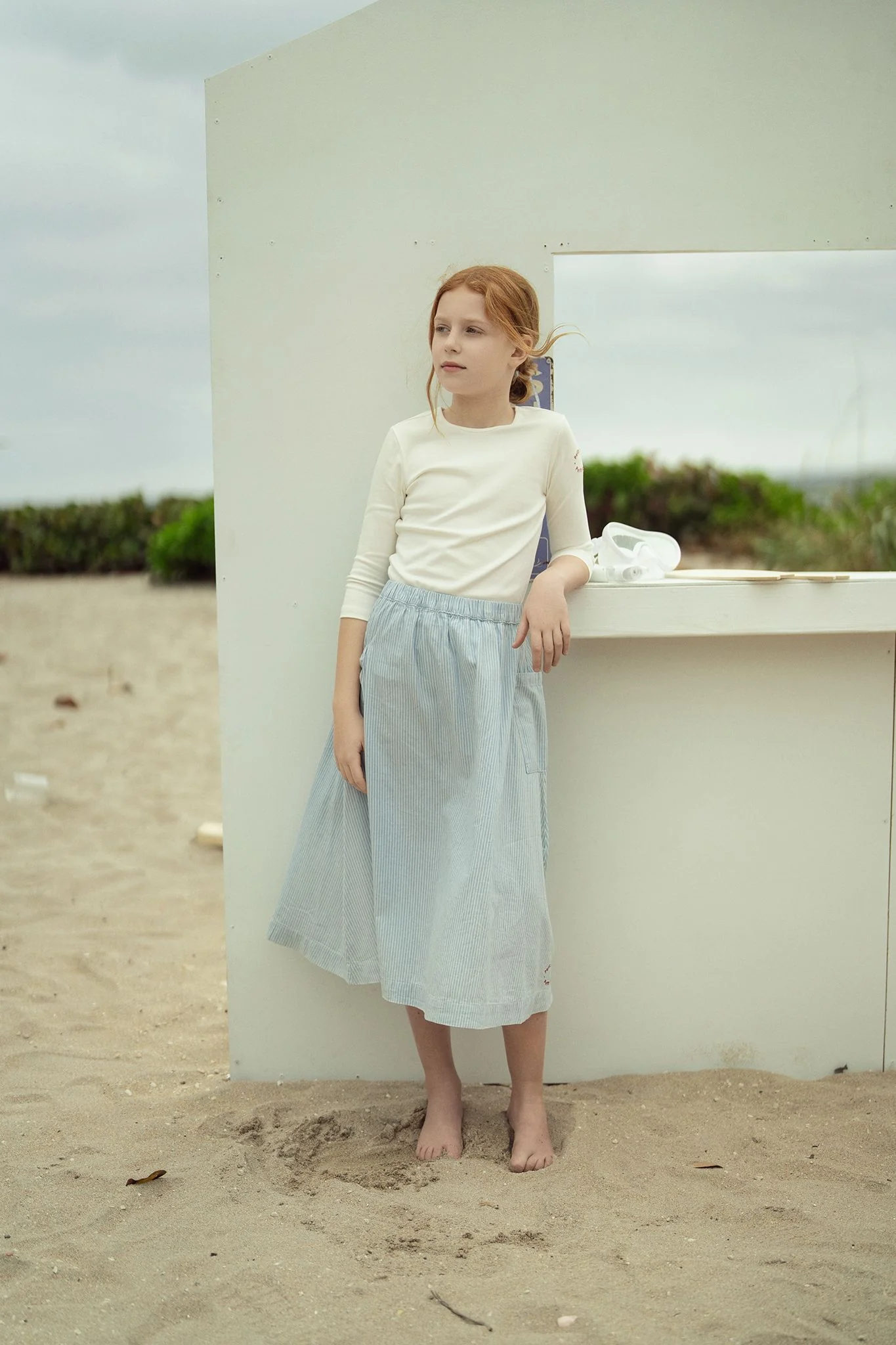 Girls Classic Denim Skirt - Image 2