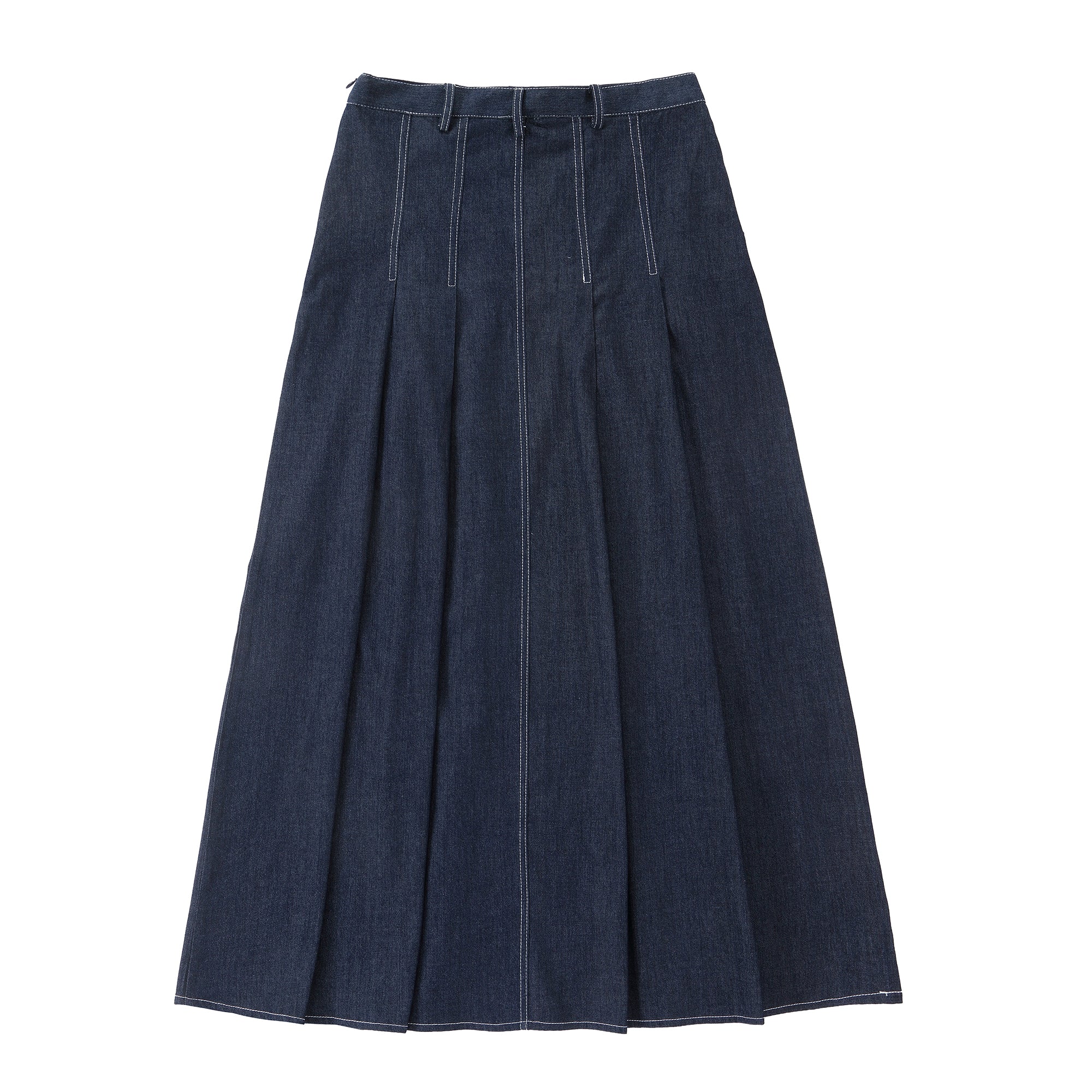 Teens Denim Pleated Maxi Skirt - Image 3