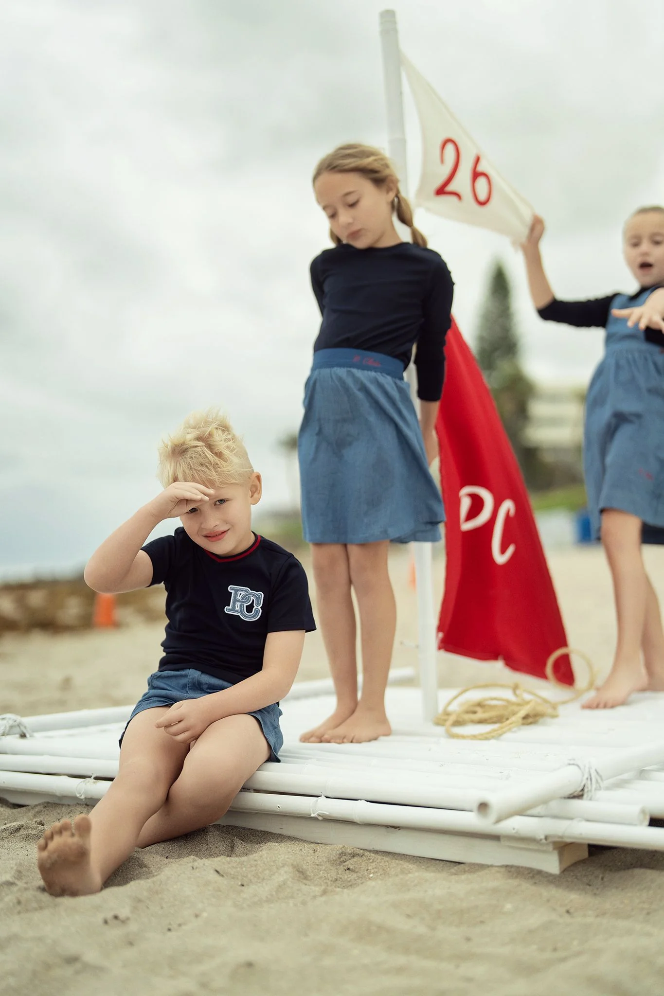 Girls Denim Vine Skirt - Image 3