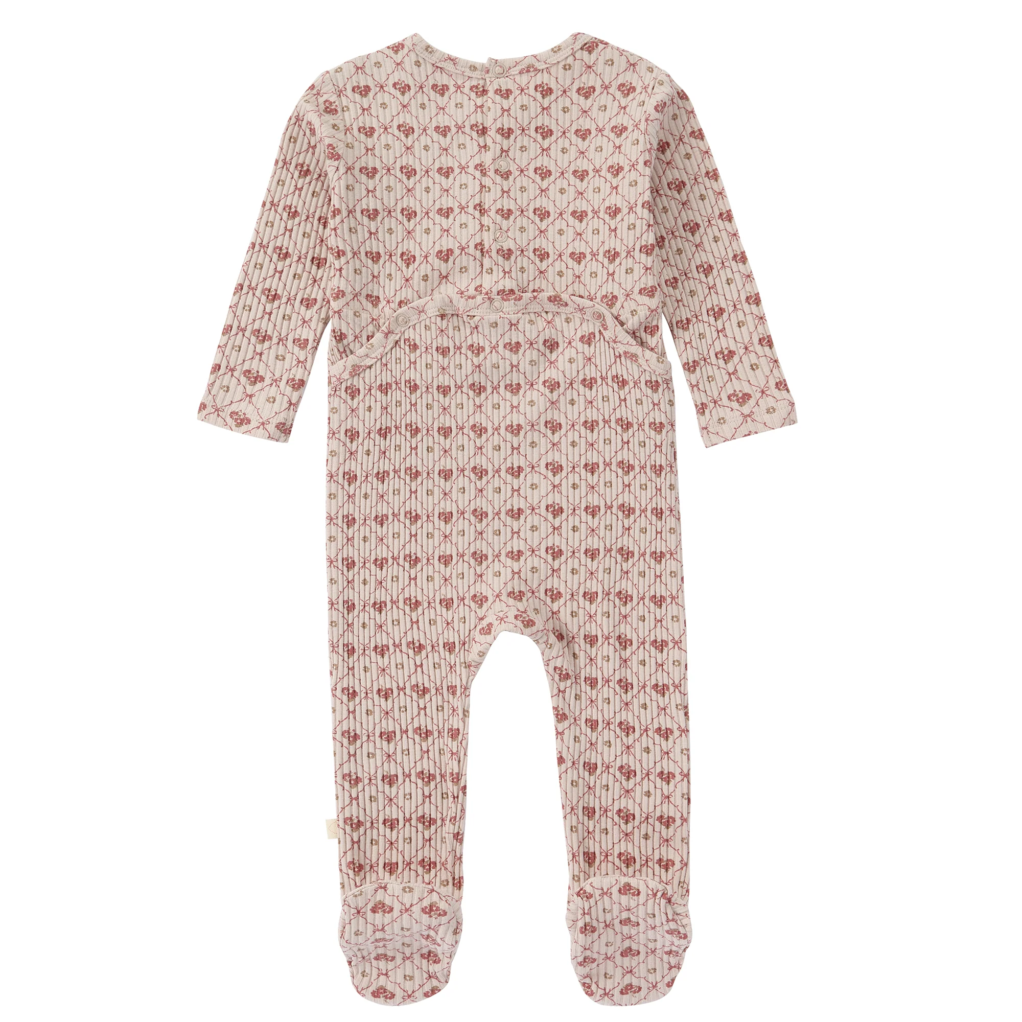 Flower Print Footie - Image 2