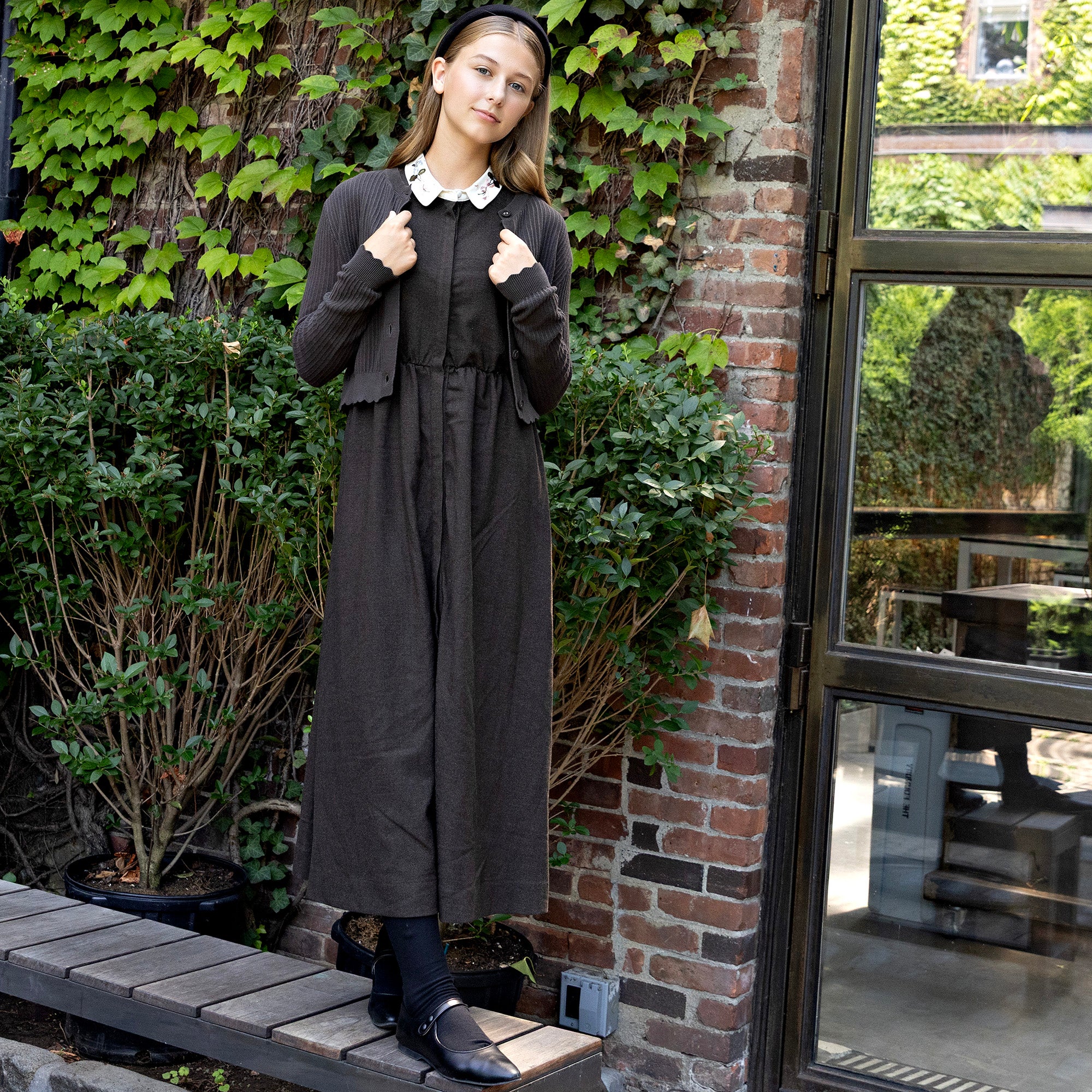 Forest Green Cardigan - Image 3