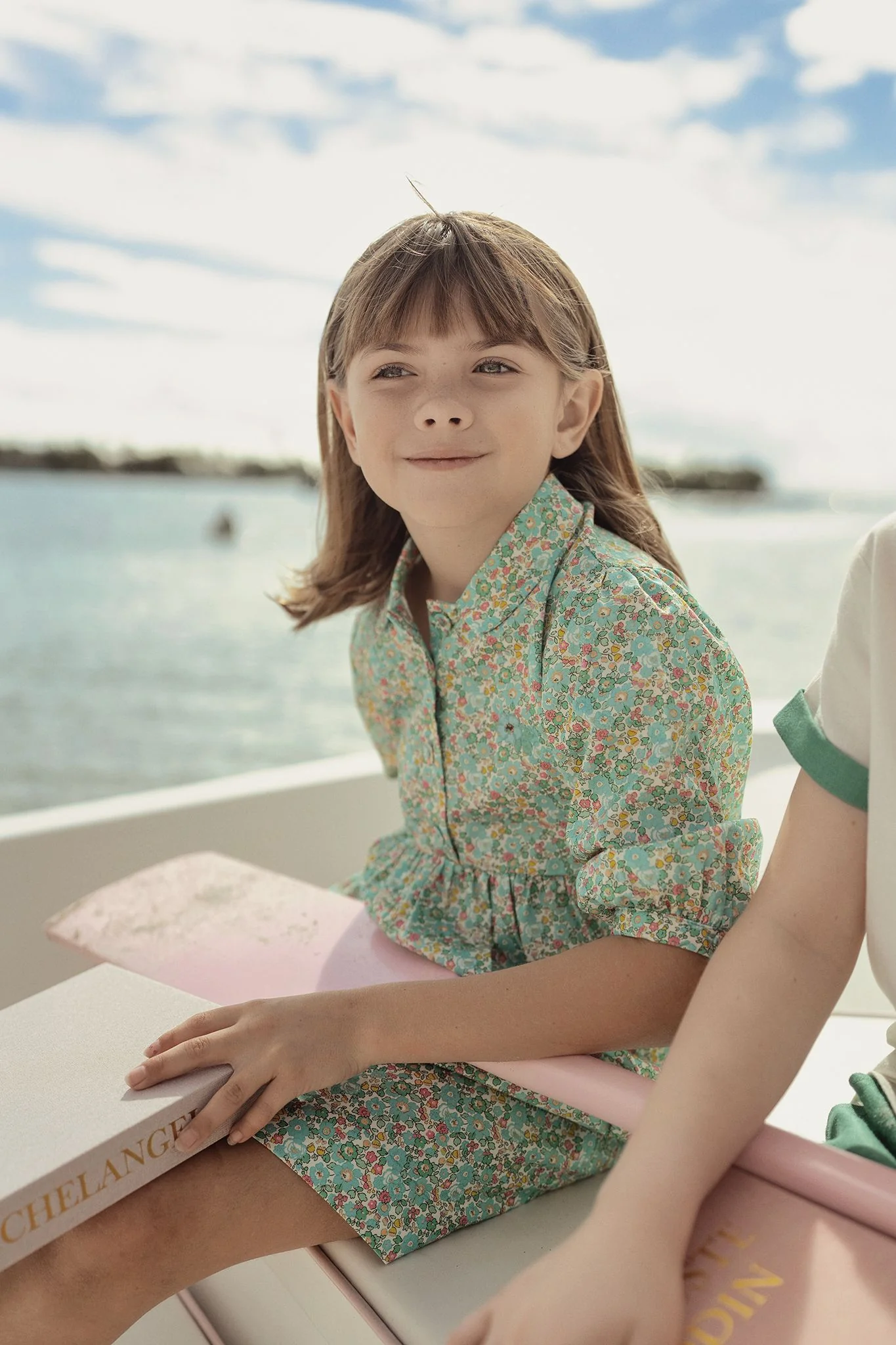 Girls Full Bloom Dress with Collar - Image 2