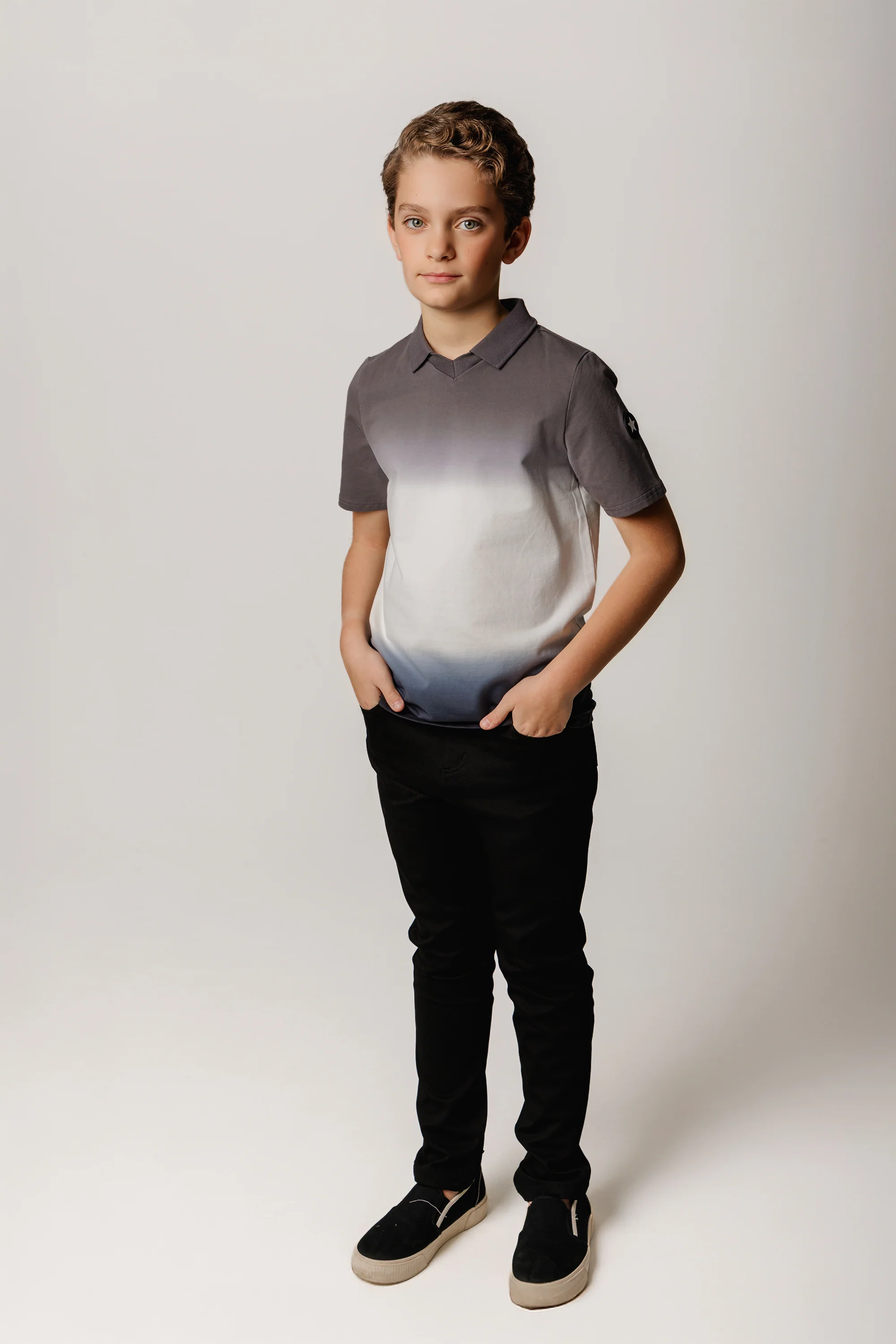 Grey Ombre Polo - Image 3