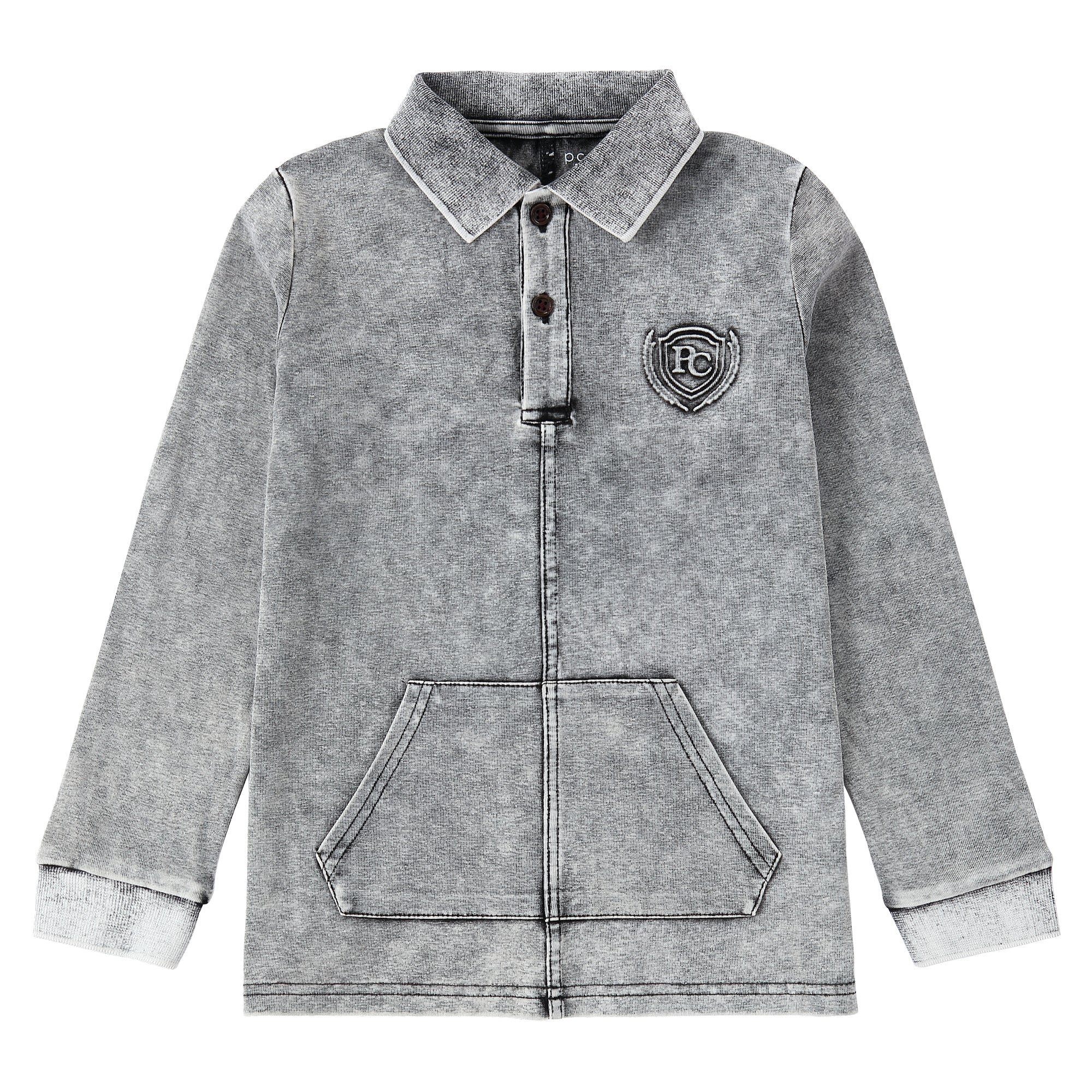 Pink Punch Grey Polo - Image 2