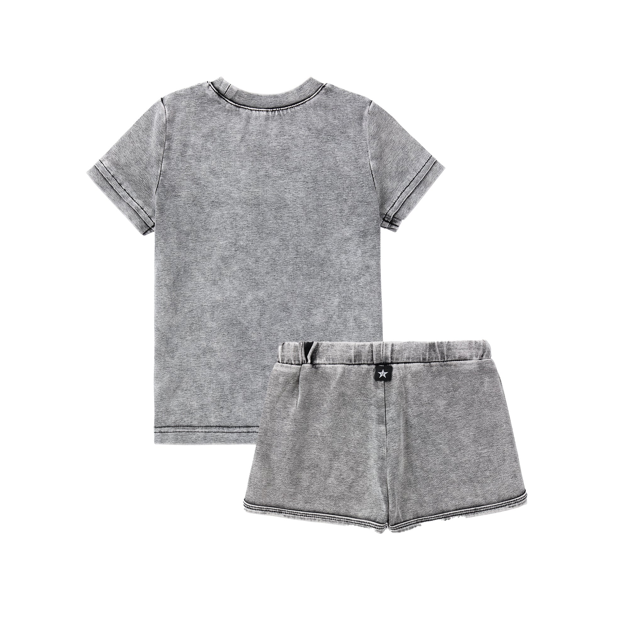Pink Punch Grey Tee & Shorts - Image 4