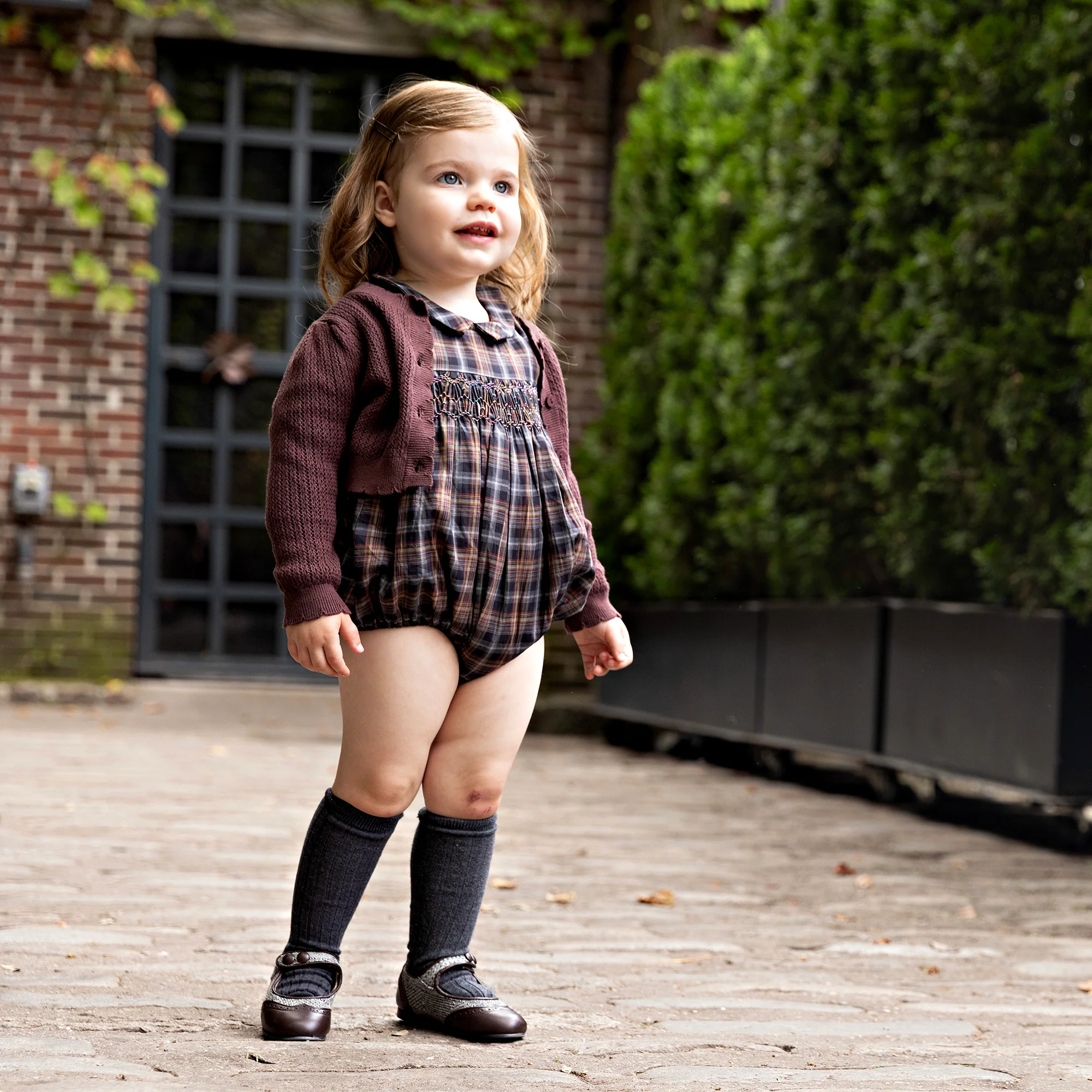 Heritage Plaid Romper - Image 2