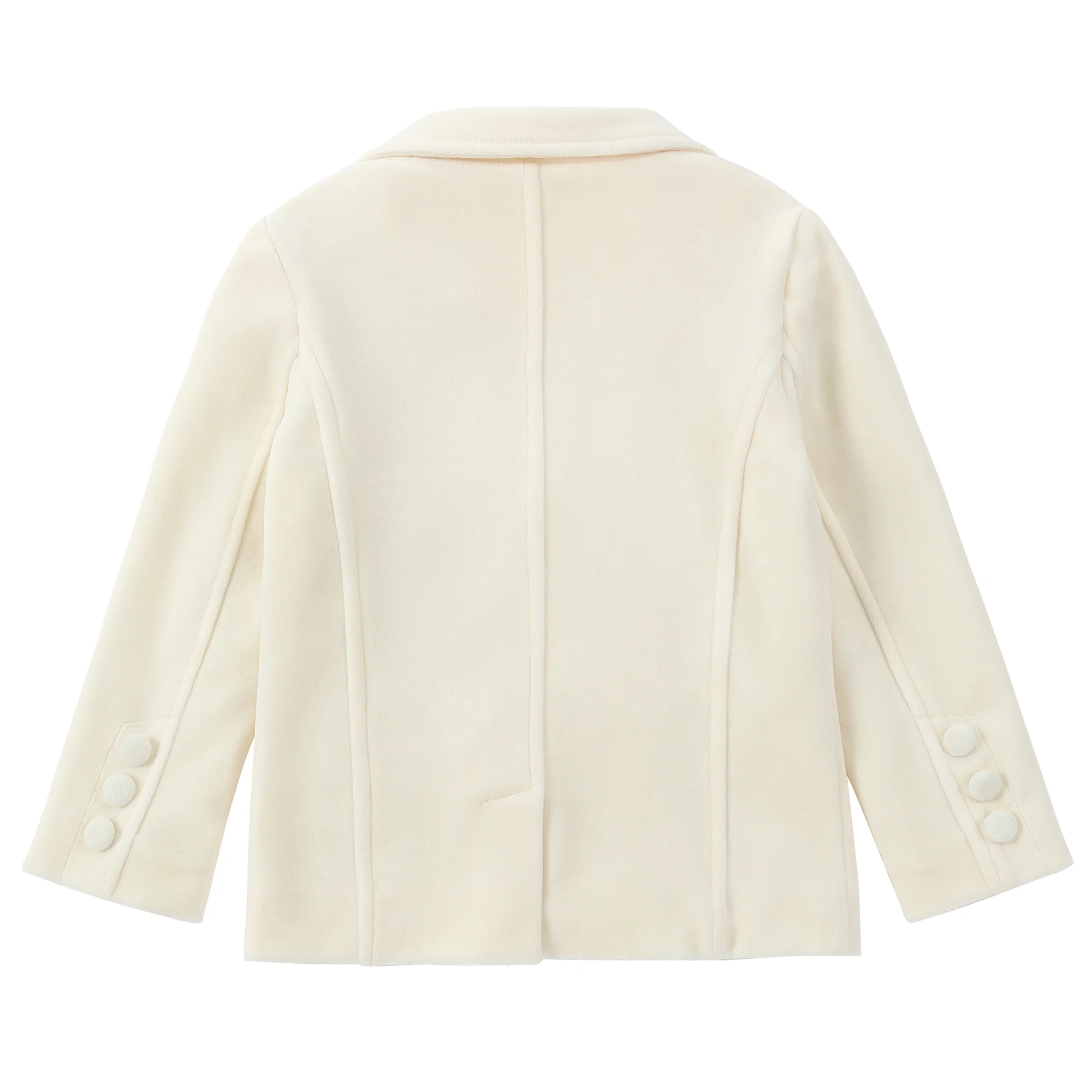 Ivory Velvet Blazer - Image 4