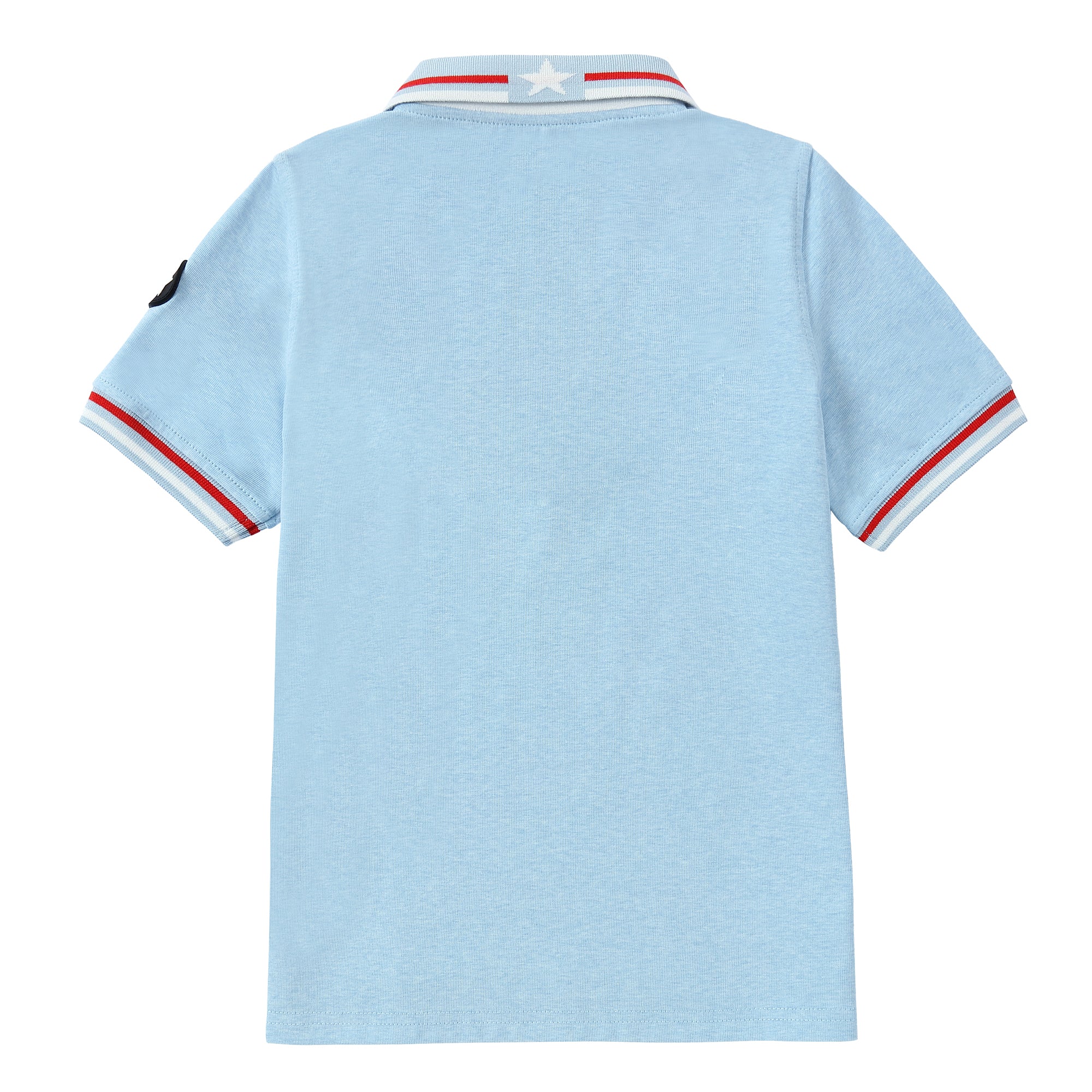 Light Blue/ Red Trim Polo - Image 4