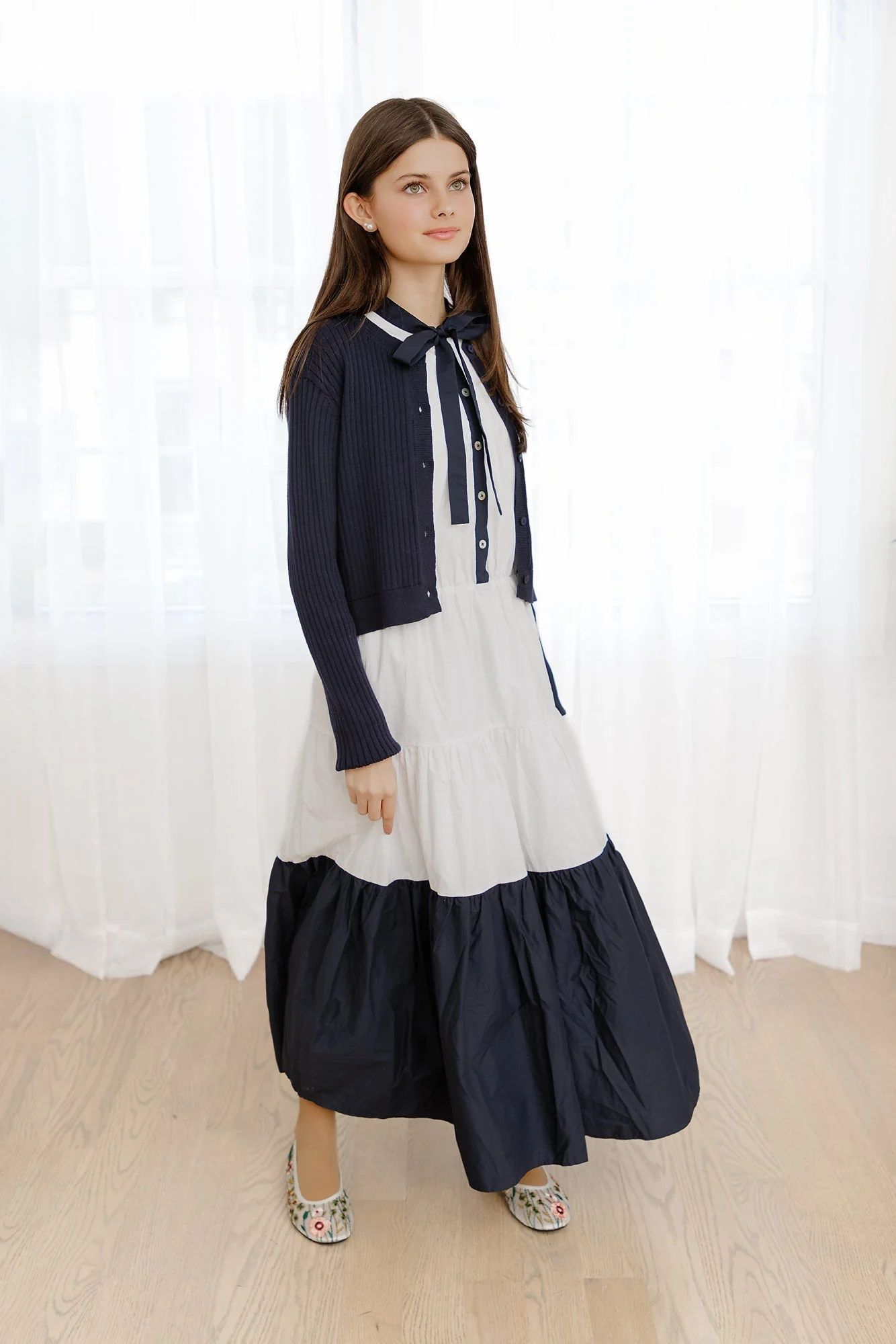 Navy Ribbed Sweater - Image 3