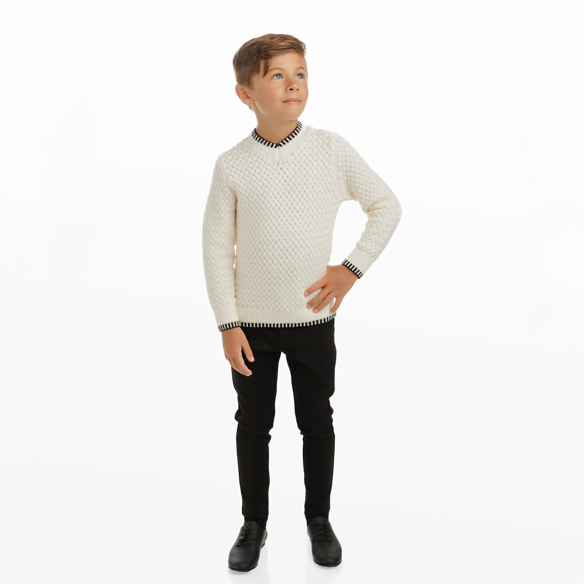 Ivory Weave Sweater - Image 3