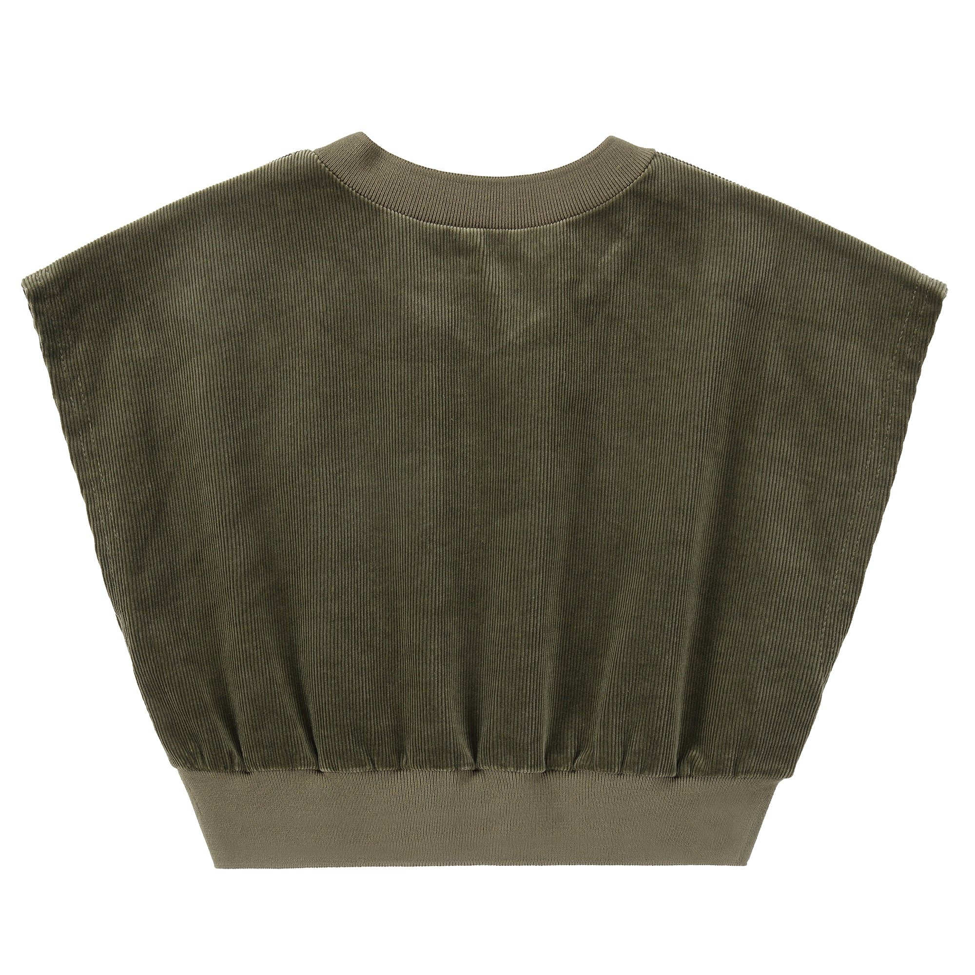 Olive Charm Cropped Vest - Image 3