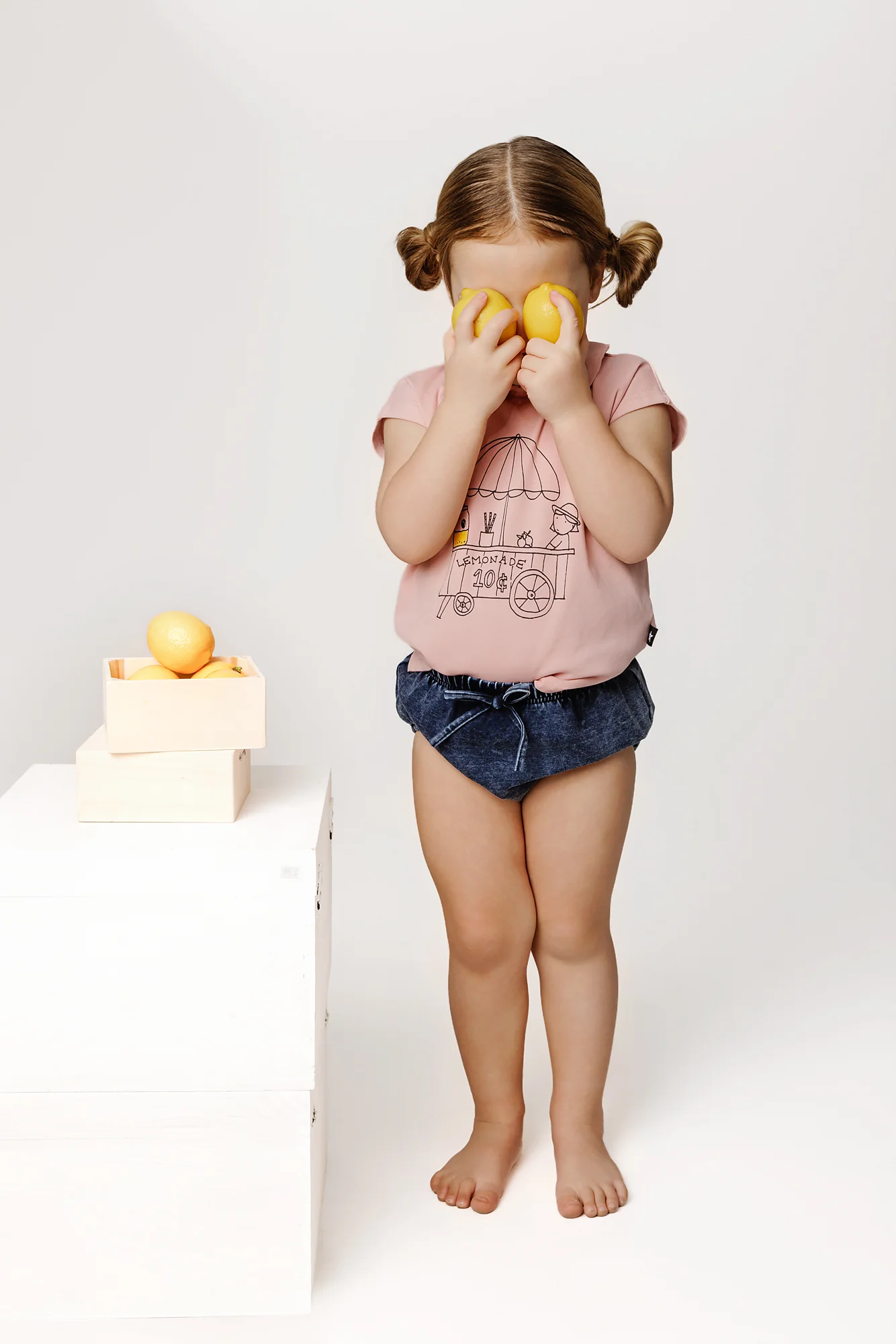 Medium Blue Stretch Denim Bloomer - Image 3
