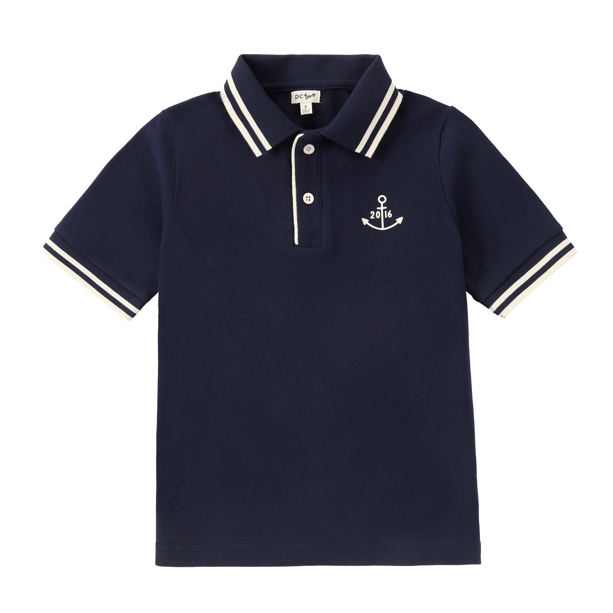 Boys Sailing Club Polo with White Trim