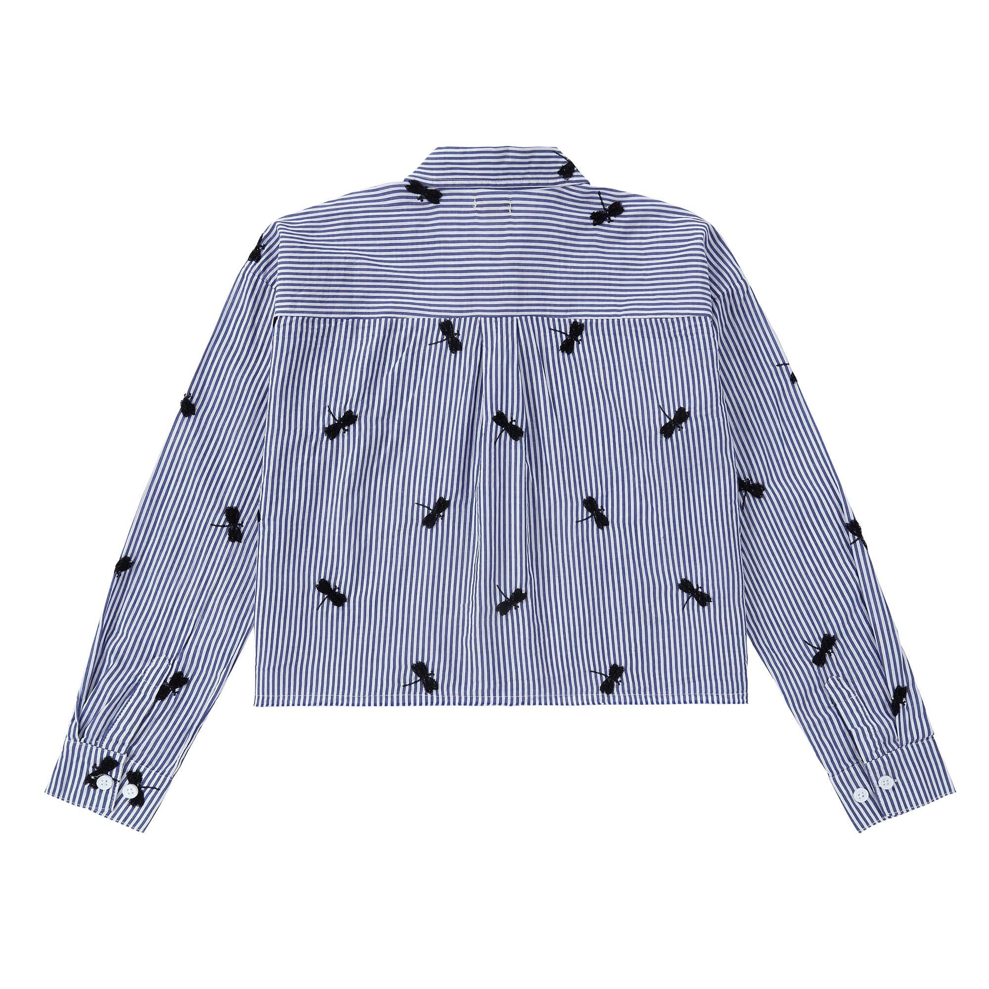 Teens Striped Dragonfly Print Shirt - Image 2