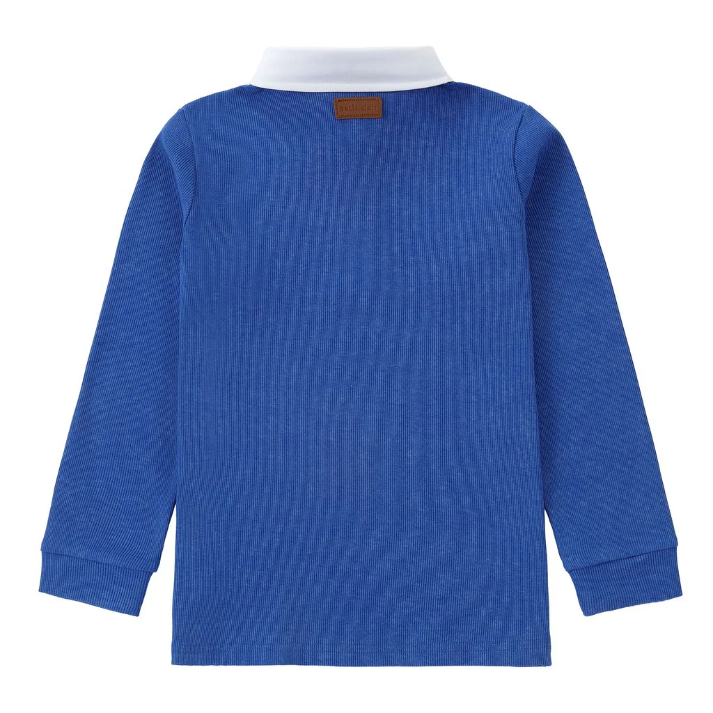 Boys True Blue  Polos with White Collar - Image 6