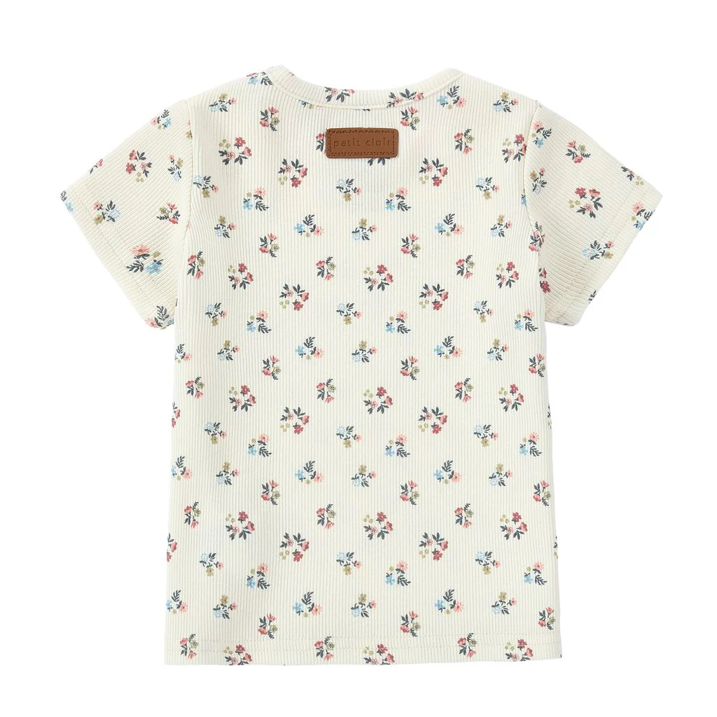 Girls True Blue Floral T-Shirt - Image 4