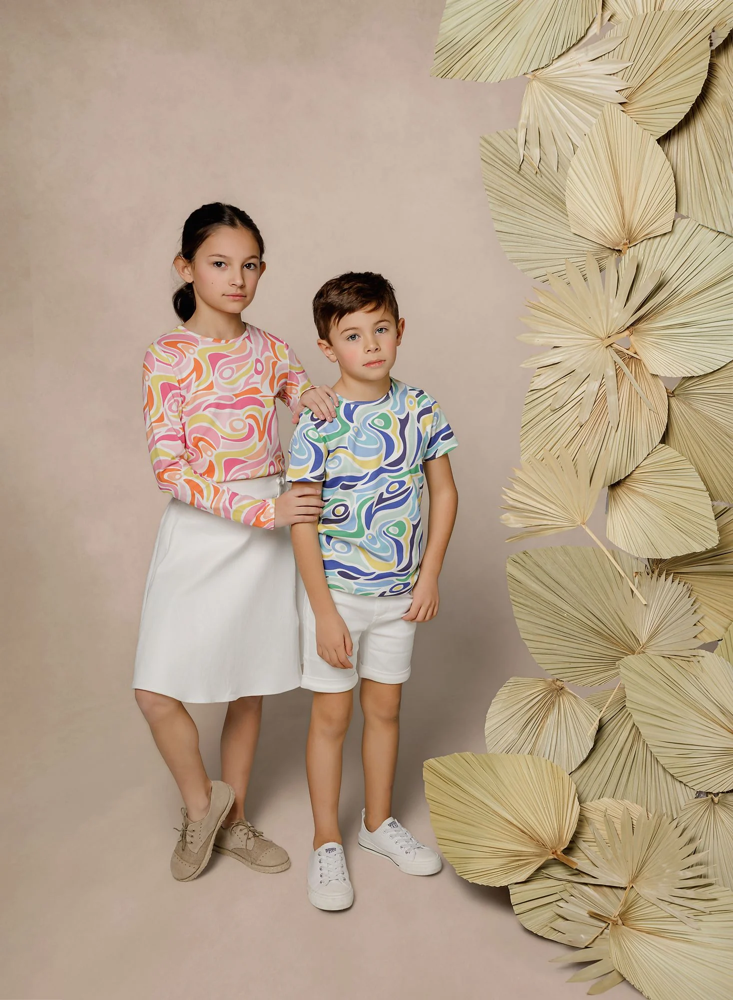 Girls White Wrap Skirt - Image 5