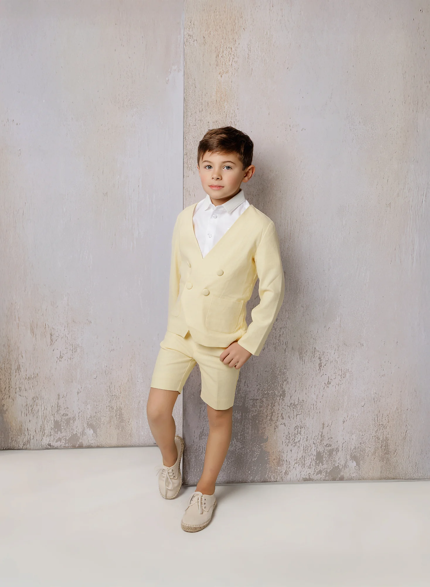 Boys Butter Yellow Blazer