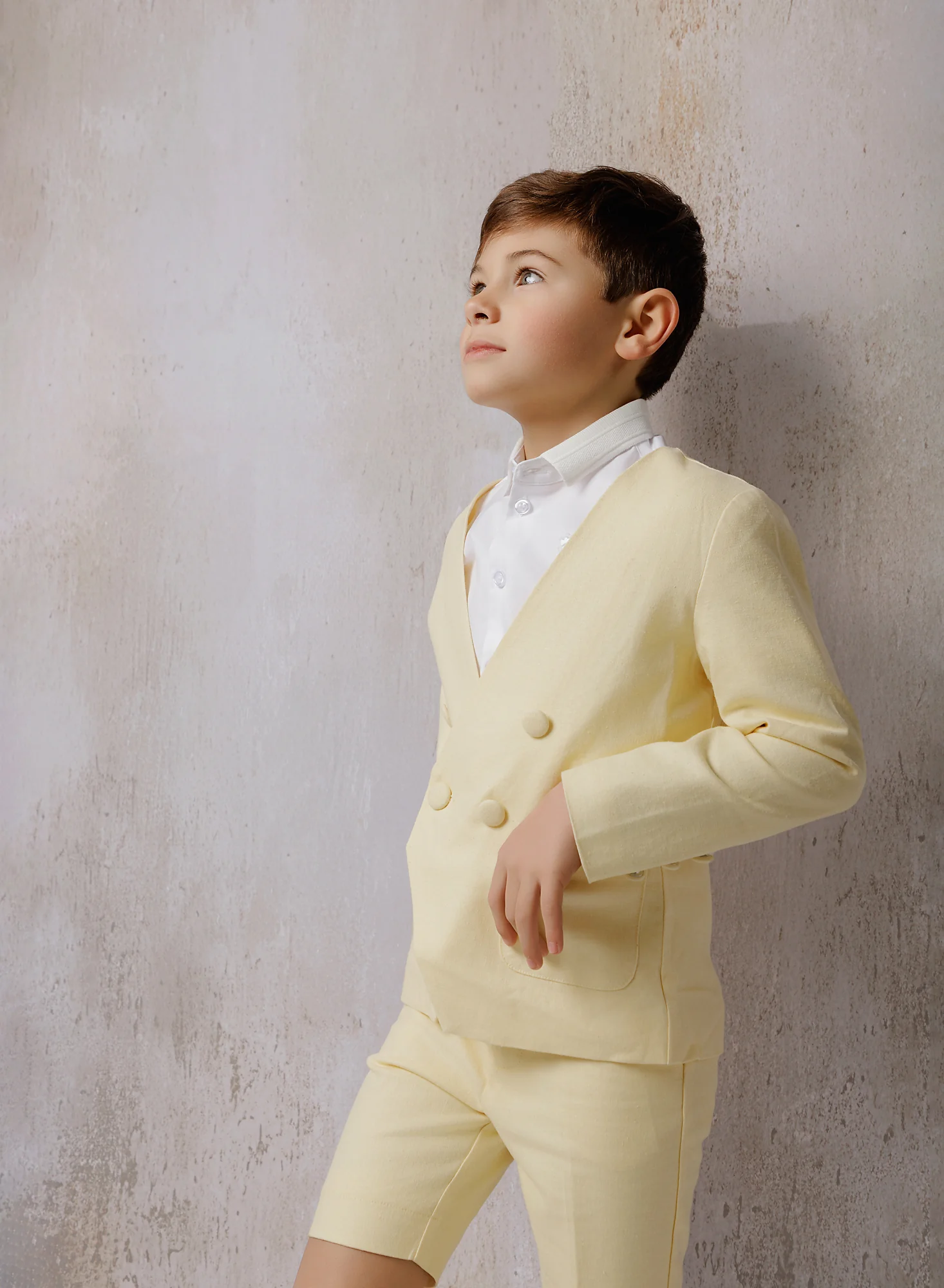 Boys Butter Yellow Blazer - Image 3
